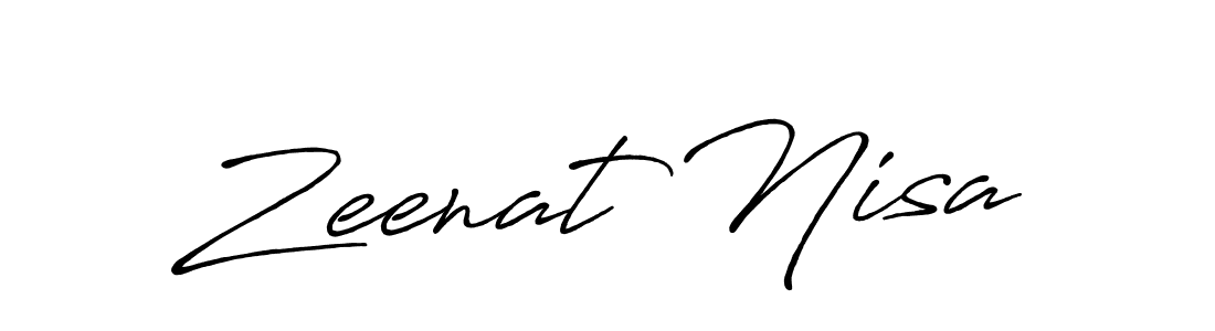 Once you've used our free online signature maker to create your best signature Antro_Vectra_Bolder style, it's time to enjoy all of the benefits that Zeenat Nisa name signing documents. Zeenat Nisa signature style 7 images and pictures png