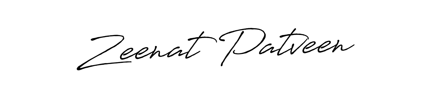 Make a short Zeenat Patveen signature style. Manage your documents anywhere anytime using Antro_Vectra_Bolder. Create and add eSignatures, submit forms, share and send files easily. Zeenat Patveen signature style 7 images and pictures png