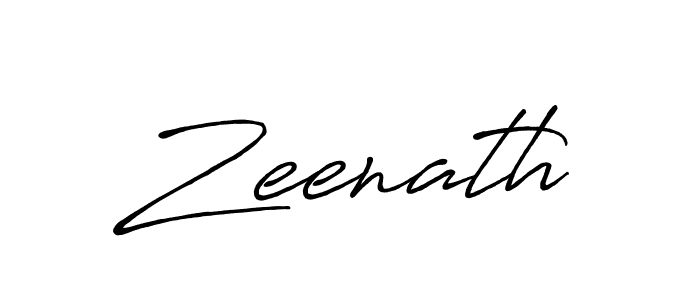 How to make Zeenath signature? Antro_Vectra_Bolder is a professional autograph style. Create handwritten signature for Zeenath name. Zeenath signature style 7 images and pictures png