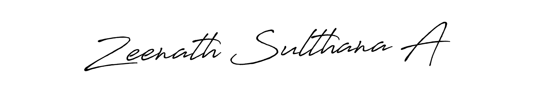 It looks lik you need a new signature style for name Zeenath Sulthana A. Design unique handwritten (Antro_Vectra_Bolder) signature with our free signature maker in just a few clicks. Zeenath Sulthana A signature style 7 images and pictures png