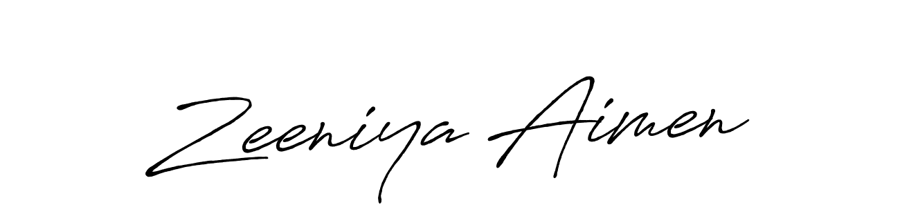 You should practise on your own different ways (Antro_Vectra_Bolder) to write your name (Zeeniya Aimen) in signature. don't let someone else do it for you. Zeeniya Aimen signature style 7 images and pictures png