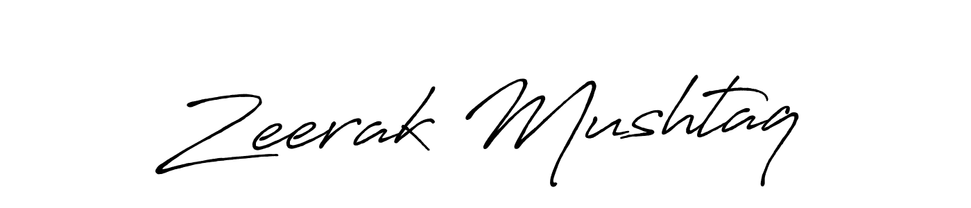 Also You can easily find your signature by using the search form. We will create Zeerak Mushtaq name handwritten signature images for you free of cost using Antro_Vectra_Bolder sign style. Zeerak Mushtaq signature style 7 images and pictures png