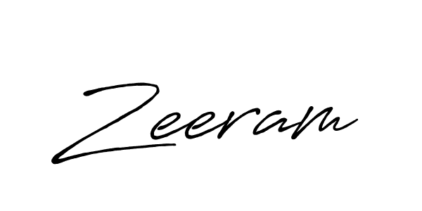 Make a beautiful signature design for name Zeeram. With this signature (Antro_Vectra_Bolder) style, you can create a handwritten signature for free. Zeeram signature style 7 images and pictures png