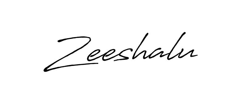 Design your own signature with our free online signature maker. With this signature software, you can create a handwritten (Antro_Vectra_Bolder) signature for name Zeeshalu. Zeeshalu signature style 7 images and pictures png