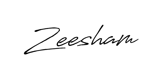 Design your own signature with our free online signature maker. With this signature software, you can create a handwritten (Antro_Vectra_Bolder) signature for name Zeesham. Zeesham signature style 7 images and pictures png