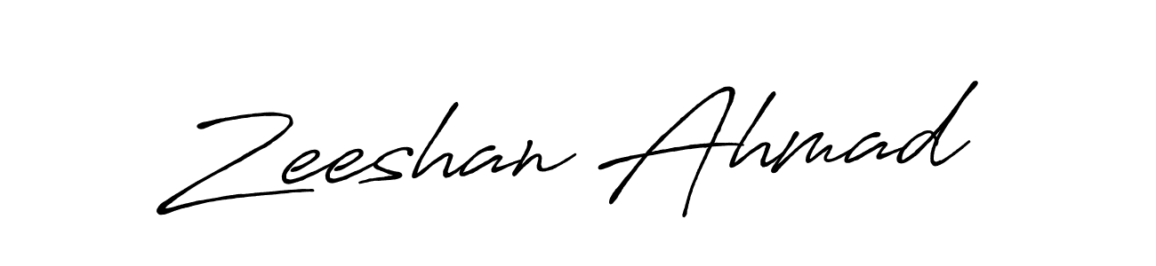 Also You can easily find your signature by using the search form. We will create Zeeshan Ahmad name handwritten signature images for you free of cost using Antro_Vectra_Bolder sign style. Zeeshan Ahmad signature style 7 images and pictures png