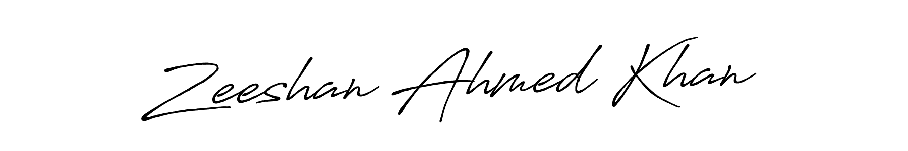The best way (Antro_Vectra_Bolder) to make a short signature is to pick only two or three words in your name. The name Zeeshan Ahmed Khan include a total of six letters. For converting this name. Zeeshan Ahmed Khan signature style 7 images and pictures png