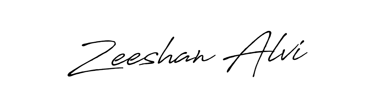 How to make Zeeshan Alvi signature? Antro_Vectra_Bolder is a professional autograph style. Create handwritten signature for Zeeshan Alvi name. Zeeshan Alvi signature style 7 images and pictures png