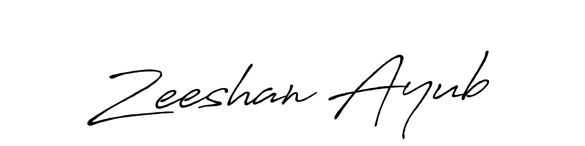 Make a short Zeeshan Ayub signature style. Manage your documents anywhere anytime using Antro_Vectra_Bolder. Create and add eSignatures, submit forms, share and send files easily. Zeeshan Ayub signature style 7 images and pictures png