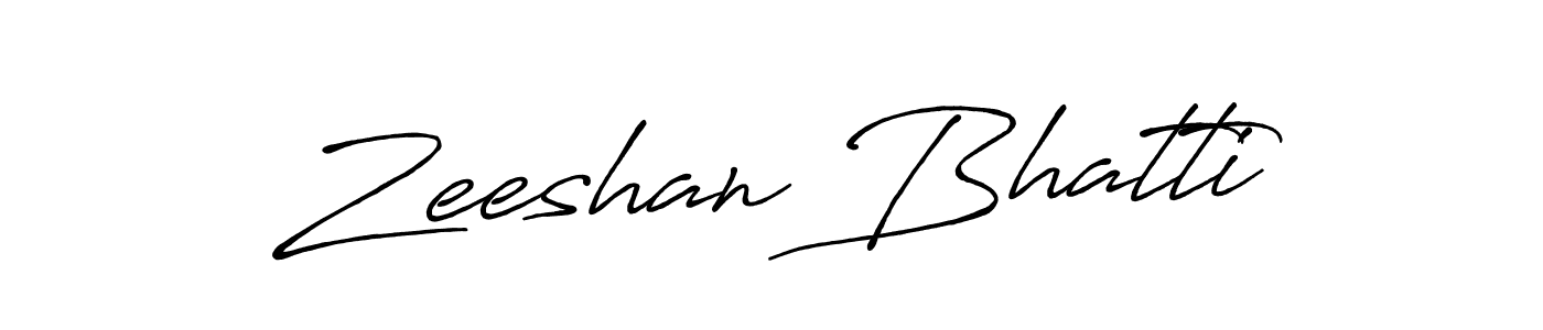 Make a short Zeeshan Bhatti signature style. Manage your documents anywhere anytime using Antro_Vectra_Bolder. Create and add eSignatures, submit forms, share and send files easily. Zeeshan Bhatti signature style 7 images and pictures png