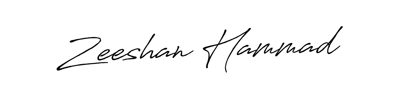 How to make Zeeshan Hammad signature? Antro_Vectra_Bolder is a professional autograph style. Create handwritten signature for Zeeshan Hammad name. Zeeshan Hammad signature style 7 images and pictures png