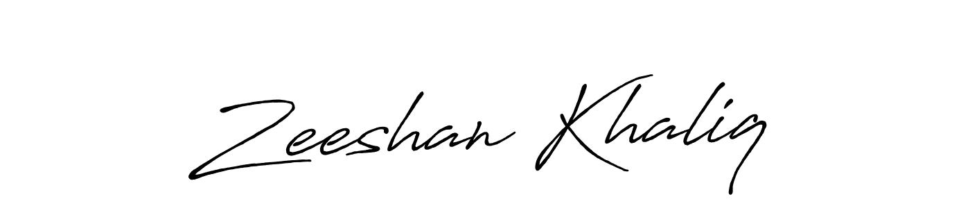 This is the best signature style for the Zeeshan Khaliq name. Also you like these signature font (Antro_Vectra_Bolder). Mix name signature. Zeeshan Khaliq signature style 7 images and pictures png