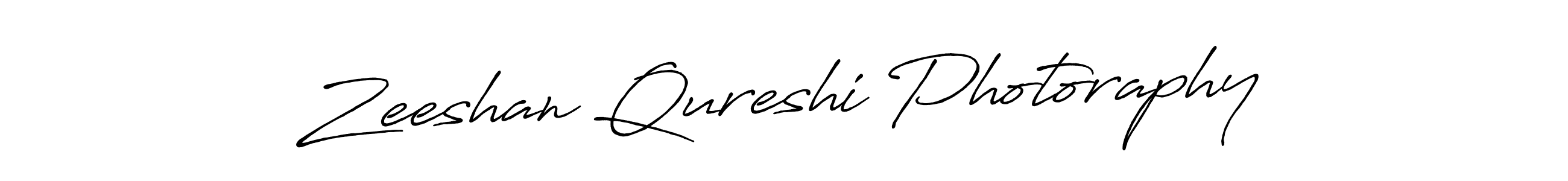 Create a beautiful signature design for name Zeeshan Qureshi Photoraphy. With this signature (Antro_Vectra_Bolder) fonts, you can make a handwritten signature for free. Zeeshan Qureshi Photoraphy signature style 7 images and pictures png