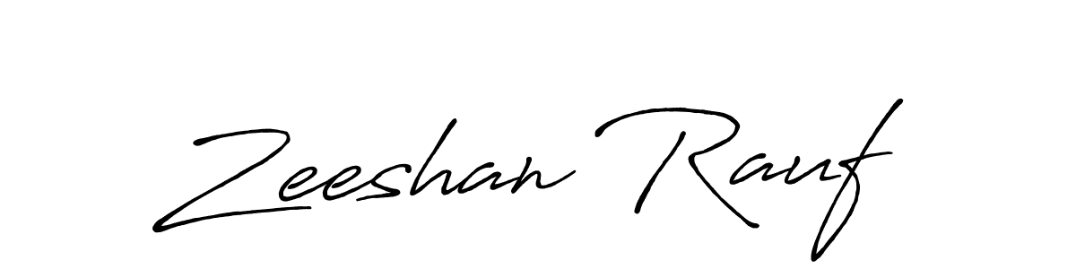 The best way (Antro_Vectra_Bolder) to make a short signature is to pick only two or three words in your name. The name Zeeshan Rauf include a total of six letters. For converting this name. Zeeshan Rauf signature style 7 images and pictures png