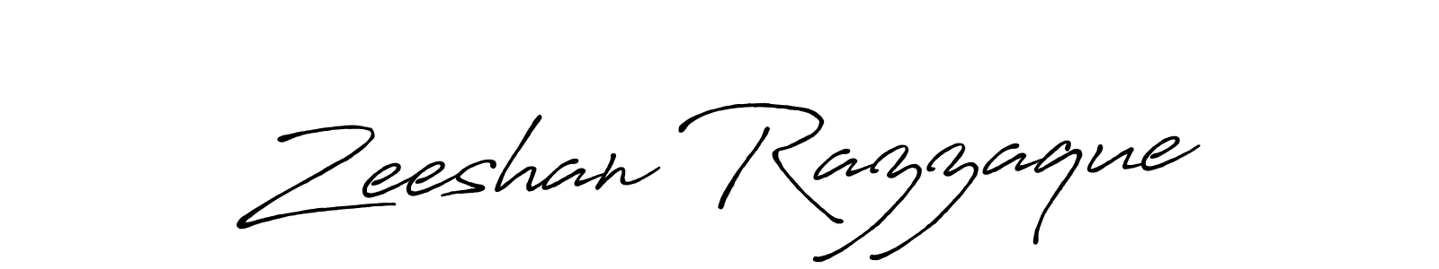 How to make Zeeshan Razzaque name signature. Use Antro_Vectra_Bolder style for creating short signs online. This is the latest handwritten sign. Zeeshan Razzaque signature style 7 images and pictures png