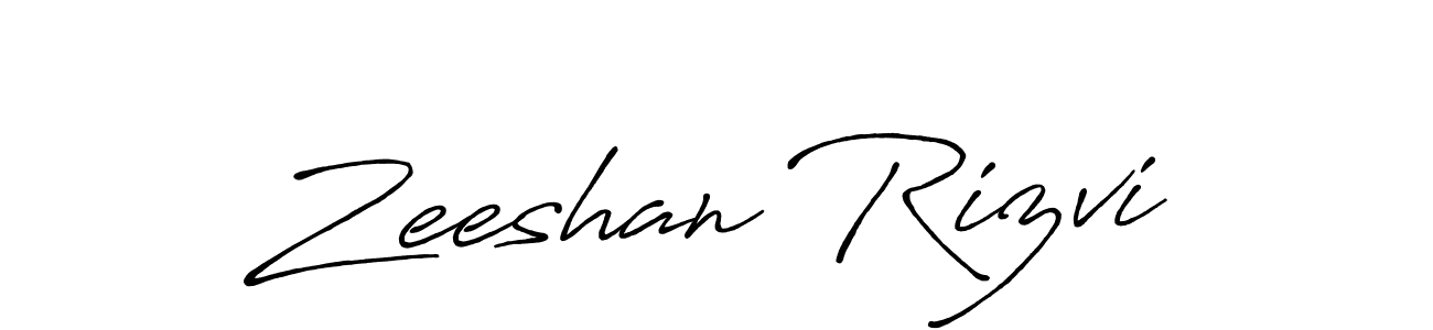 Design your own signature with our free online signature maker. With this signature software, you can create a handwritten (Antro_Vectra_Bolder) signature for name Zeeshan Rizvi. Zeeshan Rizvi signature style 7 images and pictures png