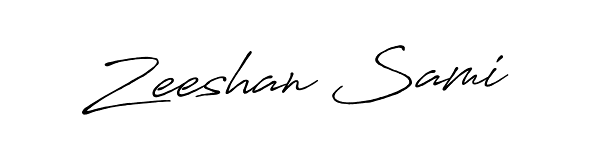 Also You can easily find your signature by using the search form. We will create Zeeshan Sami name handwritten signature images for you free of cost using Antro_Vectra_Bolder sign style. Zeeshan Sami signature style 7 images and pictures png