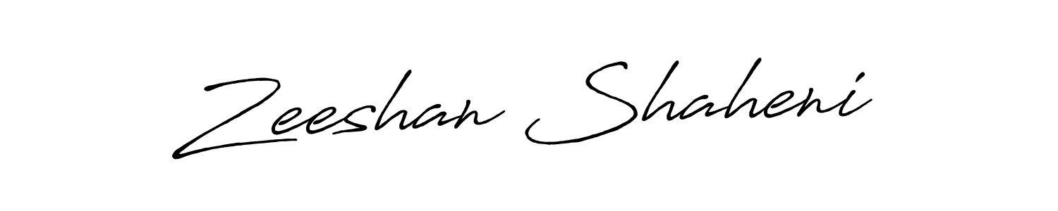 How to make Zeeshan Shaheni signature? Antro_Vectra_Bolder is a professional autograph style. Create handwritten signature for Zeeshan Shaheni name. Zeeshan Shaheni signature style 7 images and pictures png