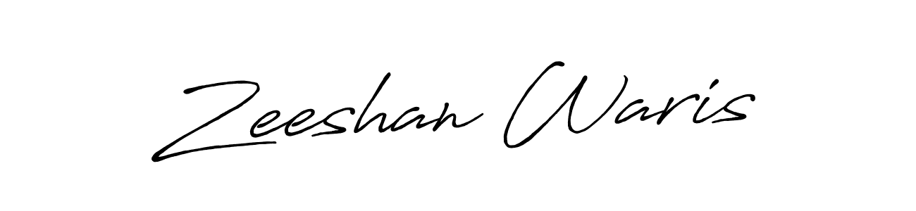 Also You can easily find your signature by using the search form. We will create Zeeshan Waris name handwritten signature images for you free of cost using Antro_Vectra_Bolder sign style. Zeeshan Waris signature style 7 images and pictures png