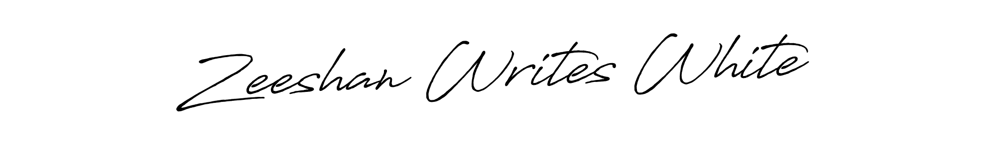 Once you've used our free online signature maker to create your best signature Antro_Vectra_Bolder style, it's time to enjoy all of the benefits that Zeeshan Writes White name signing documents. Zeeshan Writes White signature style 7 images and pictures png