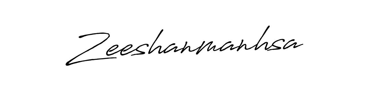 Zeeshanmanhsa stylish signature style. Best Handwritten Sign (Antro_Vectra_Bolder) for my name. Handwritten Signature Collection Ideas for my name Zeeshanmanhsa. Zeeshanmanhsa signature style 7 images and pictures png