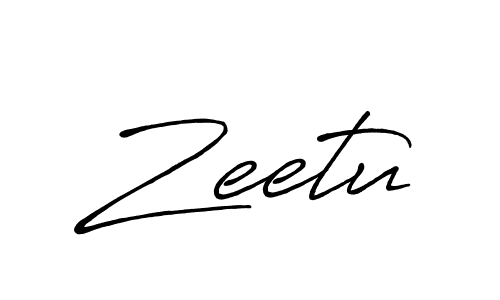 Zeetu stylish signature style. Best Handwritten Sign (Antro_Vectra_Bolder) for my name. Handwritten Signature Collection Ideas for my name Zeetu. Zeetu signature style 7 images and pictures png