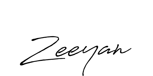 Design your own signature with our free online signature maker. With this signature software, you can create a handwritten (Antro_Vectra_Bolder) signature for name Zeeyan. Zeeyan signature style 7 images and pictures png