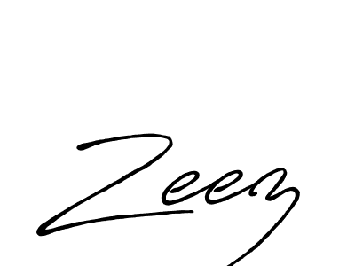 Zeez stylish signature style. Best Handwritten Sign (Antro_Vectra_Bolder) for my name. Handwritten Signature Collection Ideas for my name Zeez. Zeez signature style 7 images and pictures png