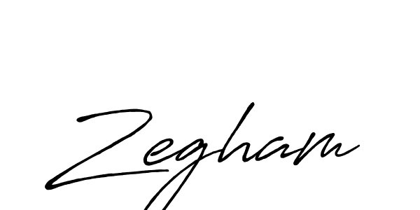 How to make Zegham name signature. Use Antro_Vectra_Bolder style for creating short signs online. This is the latest handwritten sign. Zegham signature style 7 images and pictures png