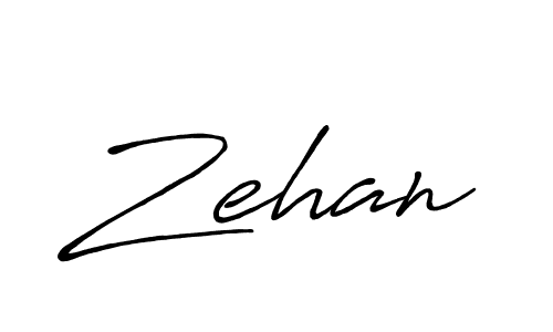 Design your own signature with our free online signature maker. With this signature software, you can create a handwritten (Antro_Vectra_Bolder) signature for name Zehan. Zehan signature style 7 images and pictures png