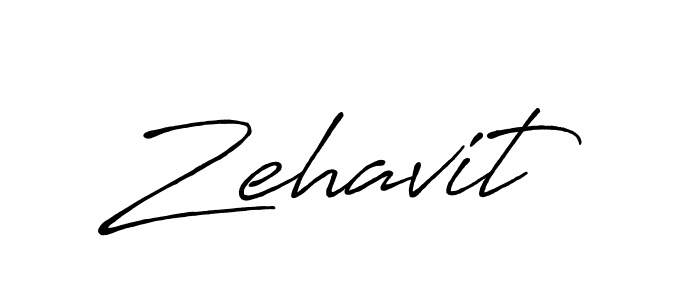 Zehavit stylish signature style. Best Handwritten Sign (Antro_Vectra_Bolder) for my name. Handwritten Signature Collection Ideas for my name Zehavit. Zehavit signature style 7 images and pictures png