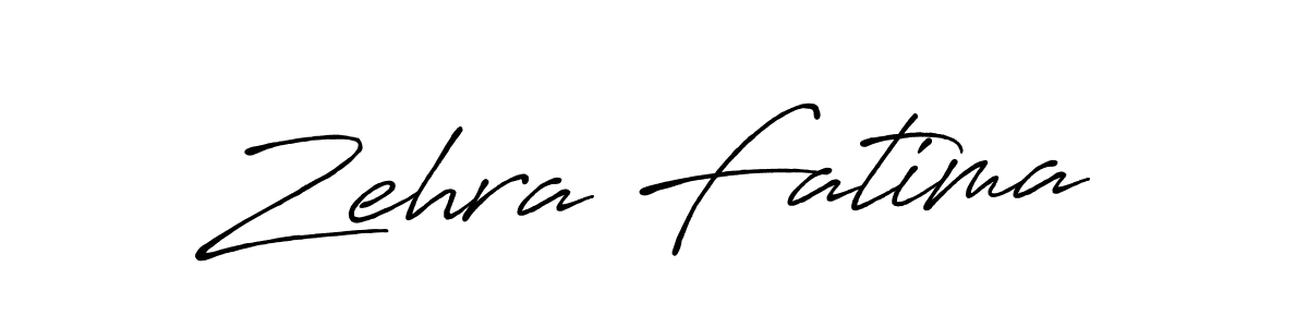 Zehra Fatima stylish signature style. Best Handwritten Sign (Antro_Vectra_Bolder) for my name. Handwritten Signature Collection Ideas for my name Zehra Fatima. Zehra Fatima signature style 7 images and pictures png