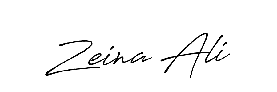 Zeina Ali stylish signature style. Best Handwritten Sign (Antro_Vectra_Bolder) for my name. Handwritten Signature Collection Ideas for my name Zeina Ali. Zeina Ali signature style 7 images and pictures png