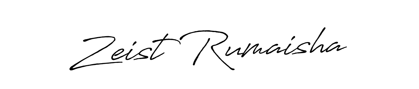 Design your own signature with our free online signature maker. With this signature software, you can create a handwritten (Antro_Vectra_Bolder) signature for name Zeist Rumaisha. Zeist Rumaisha signature style 7 images and pictures png