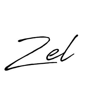 Also You can easily find your signature by using the search form. We will create Zel name handwritten signature images for you free of cost using Antro_Vectra_Bolder sign style. Zel signature style 7 images and pictures png