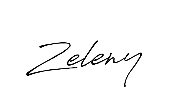 Use a signature maker to create a handwritten signature online. With this signature software, you can design (Antro_Vectra_Bolder) your own signature for name Zeleny. Zeleny signature style 7 images and pictures png