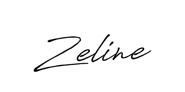 How to make Zeline signature? Antro_Vectra_Bolder is a professional autograph style. Create handwritten signature for Zeline name. Zeline signature style 7 images and pictures png