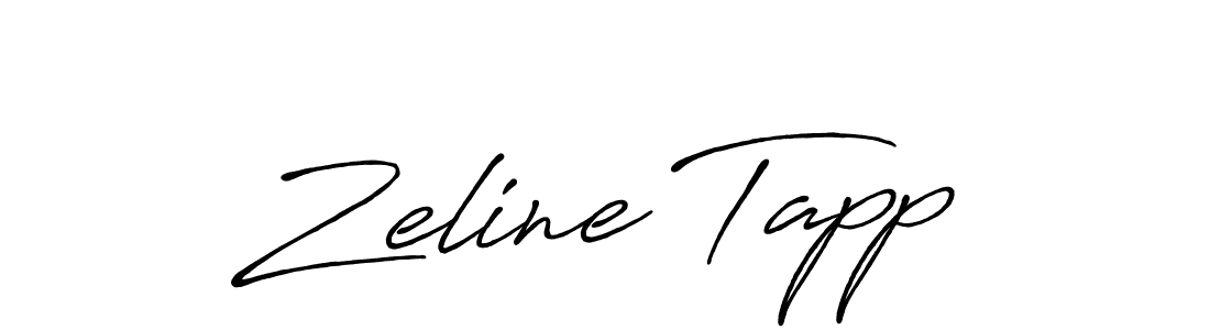 Use a signature maker to create a handwritten signature online. With this signature software, you can design (Antro_Vectra_Bolder) your own signature for name Zeline Tapp. Zeline Tapp signature style 7 images and pictures png
