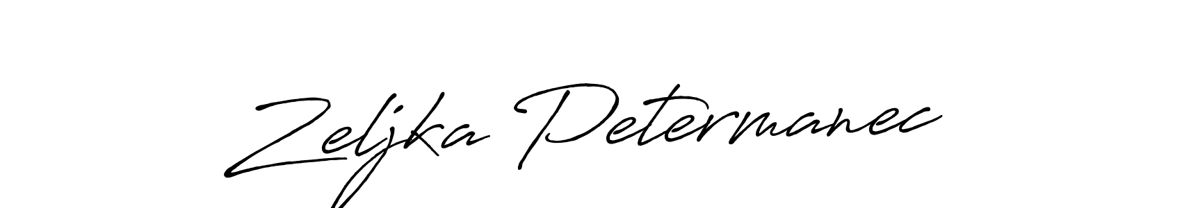 Zeljka Petermanec stylish signature style. Best Handwritten Sign (Antro_Vectra_Bolder) for my name. Handwritten Signature Collection Ideas for my name Zeljka Petermanec. Zeljka Petermanec signature style 7 images and pictures png