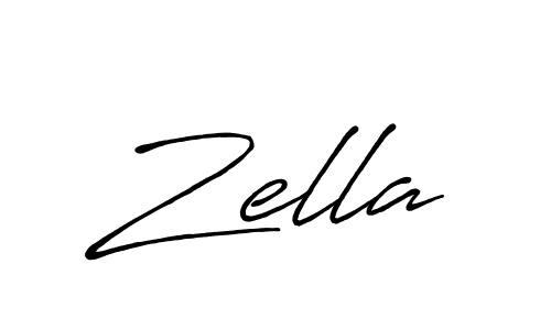 Create a beautiful signature design for name Zella. With this signature (Antro_Vectra_Bolder) fonts, you can make a handwritten signature for free. Zella signature style 7 images and pictures png