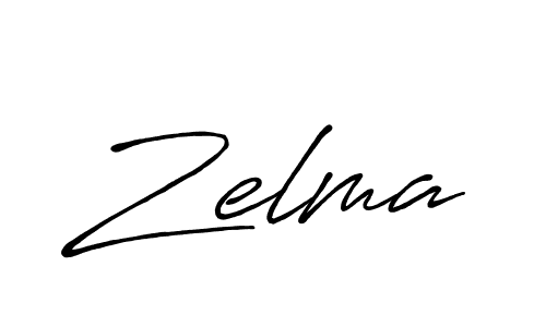 Use a signature maker to create a handwritten signature online. With this signature software, you can design (Antro_Vectra_Bolder) your own signature for name Zelma. Zelma signature style 7 images and pictures png