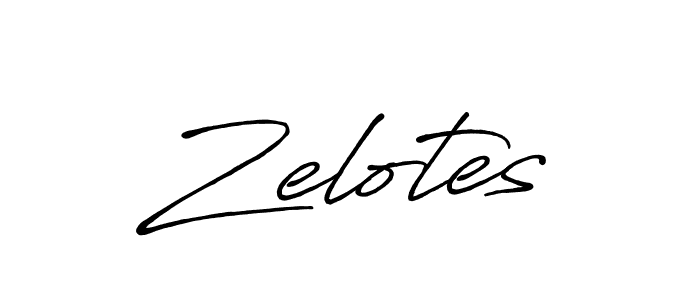 Create a beautiful signature design for name Zelotes. With this signature (Antro_Vectra_Bolder) fonts, you can make a handwritten signature for free. Zelotes signature style 7 images and pictures png