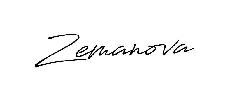 Use a signature maker to create a handwritten signature online. With this signature software, you can design (Antro_Vectra_Bolder) your own signature for name Zemanova. Zemanova signature style 7 images and pictures png