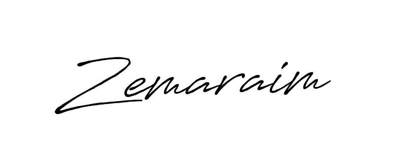 Create a beautiful signature design for name Zemaraim. With this signature (Antro_Vectra_Bolder) fonts, you can make a handwritten signature for free. Zemaraim signature style 7 images and pictures png