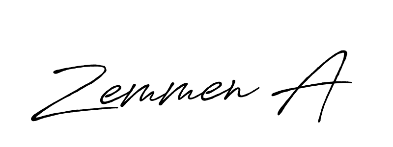 This is the best signature style for the Zemmen A name. Also you like these signature font (Antro_Vectra_Bolder). Mix name signature. Zemmen A signature style 7 images and pictures png