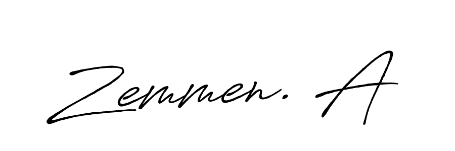 if you are searching for the best signature style for your name Zemmen. A. so please give up your signature search. here we have designed multiple signature styles  using Antro_Vectra_Bolder. Zemmen. A signature style 7 images and pictures png