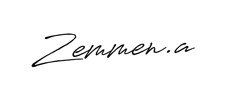 It looks lik you need a new signature style for name Zemmen.a. Design unique handwritten (Antro_Vectra_Bolder) signature with our free signature maker in just a few clicks. Zemmen.a signature style 7 images and pictures png