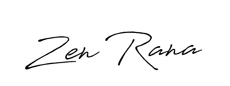 Once you've used our free online signature maker to create your best signature Antro_Vectra_Bolder style, it's time to enjoy all of the benefits that Zen Rana name signing documents. Zen Rana signature style 7 images and pictures png