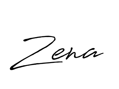 Use a signature maker to create a handwritten signature online. With this signature software, you can design (Antro_Vectra_Bolder) your own signature for name Zena. Zena signature style 7 images and pictures png