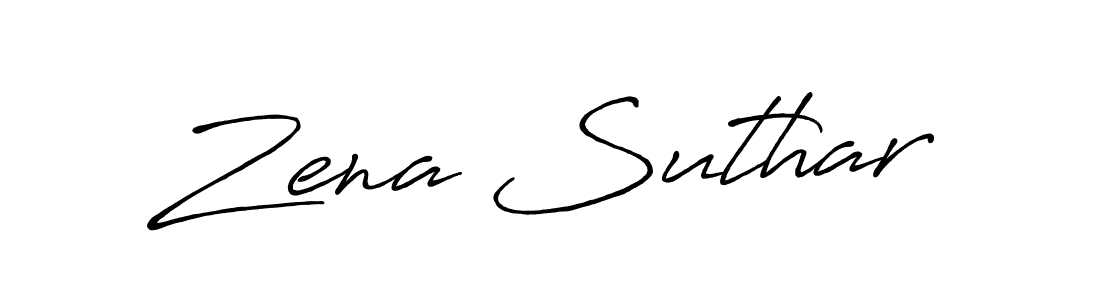 The best way (Antro_Vectra_Bolder) to make a short signature is to pick only two or three words in your name. The name Zena Suthar include a total of six letters. For converting this name. Zena Suthar signature style 7 images and pictures png